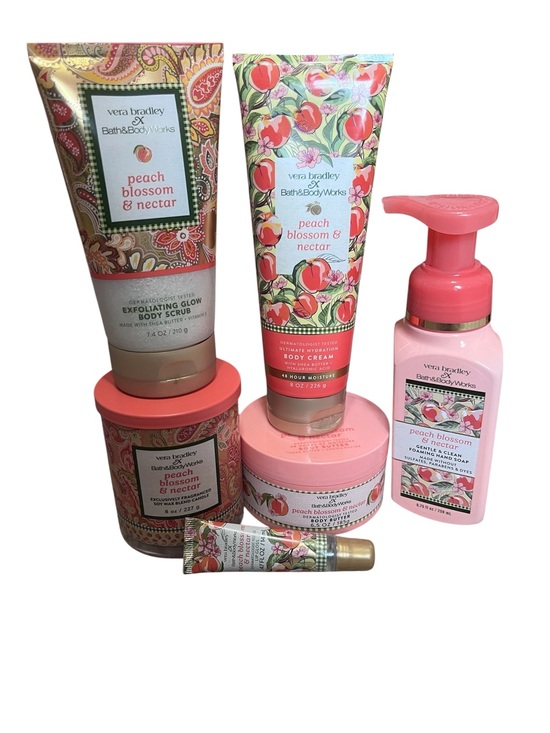 Bath & Body Works Other - Bath & Body Works x Vera Bradley Peach Blossom & Nectar 6 piece Bundle 🍑